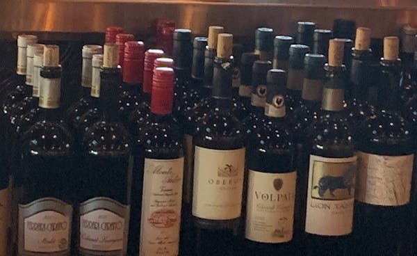a bottle of wine