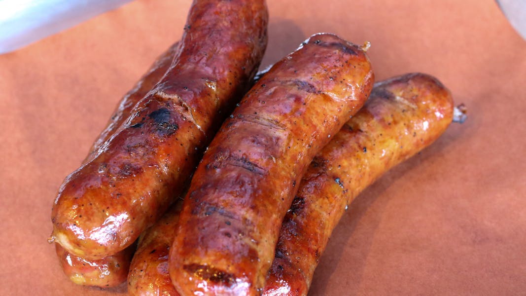 Cheese & Garlic Smoked Sausage Big Pig Barbecue Authentic Smoked Meats
