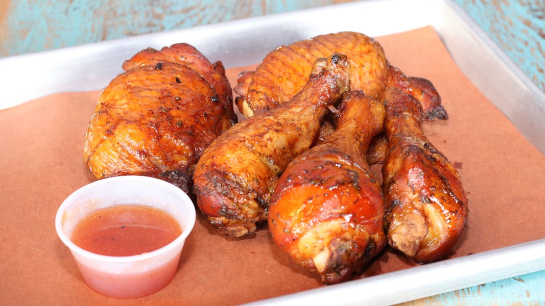 BBQ Chicken Drums & Thighs Big Pig Barbecue Authentic Smoked Meats