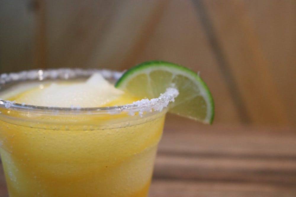 a cup of coffee and a glass of orange juice