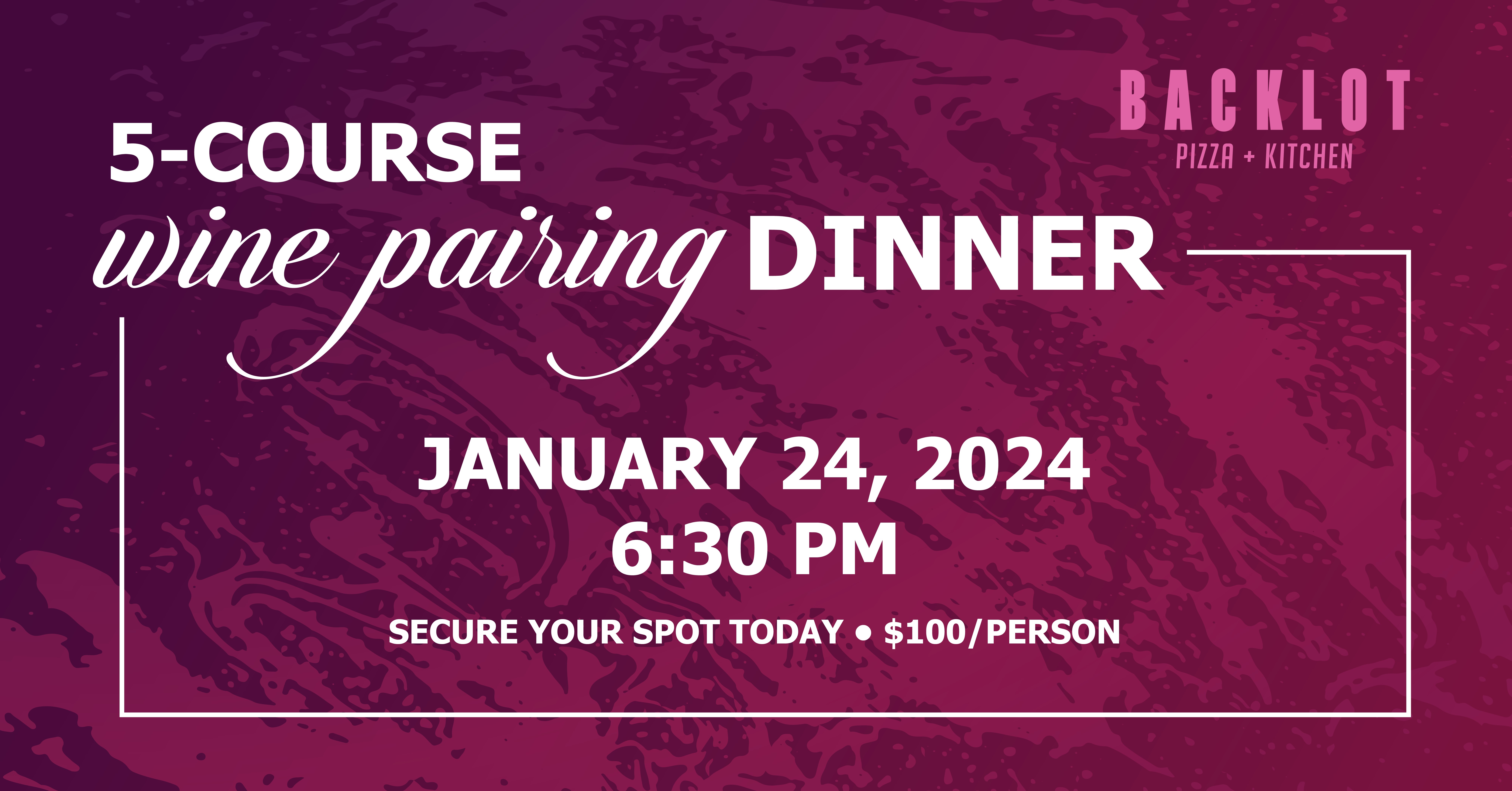 Wine Pairing Dinner