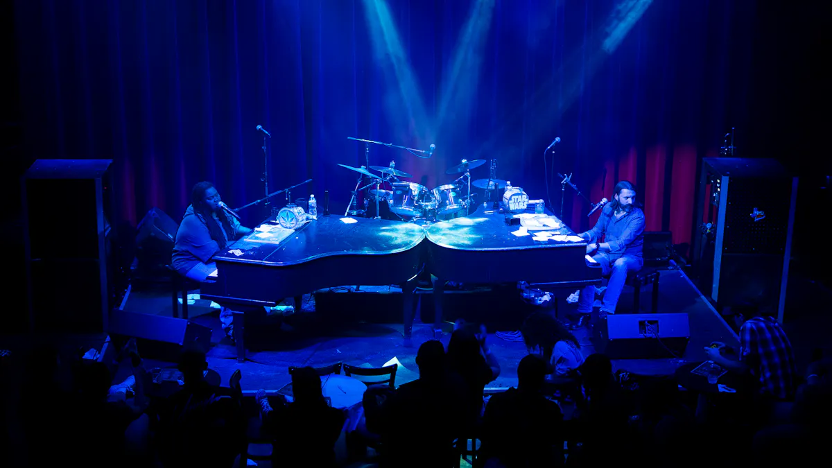 a group of people on a stage
