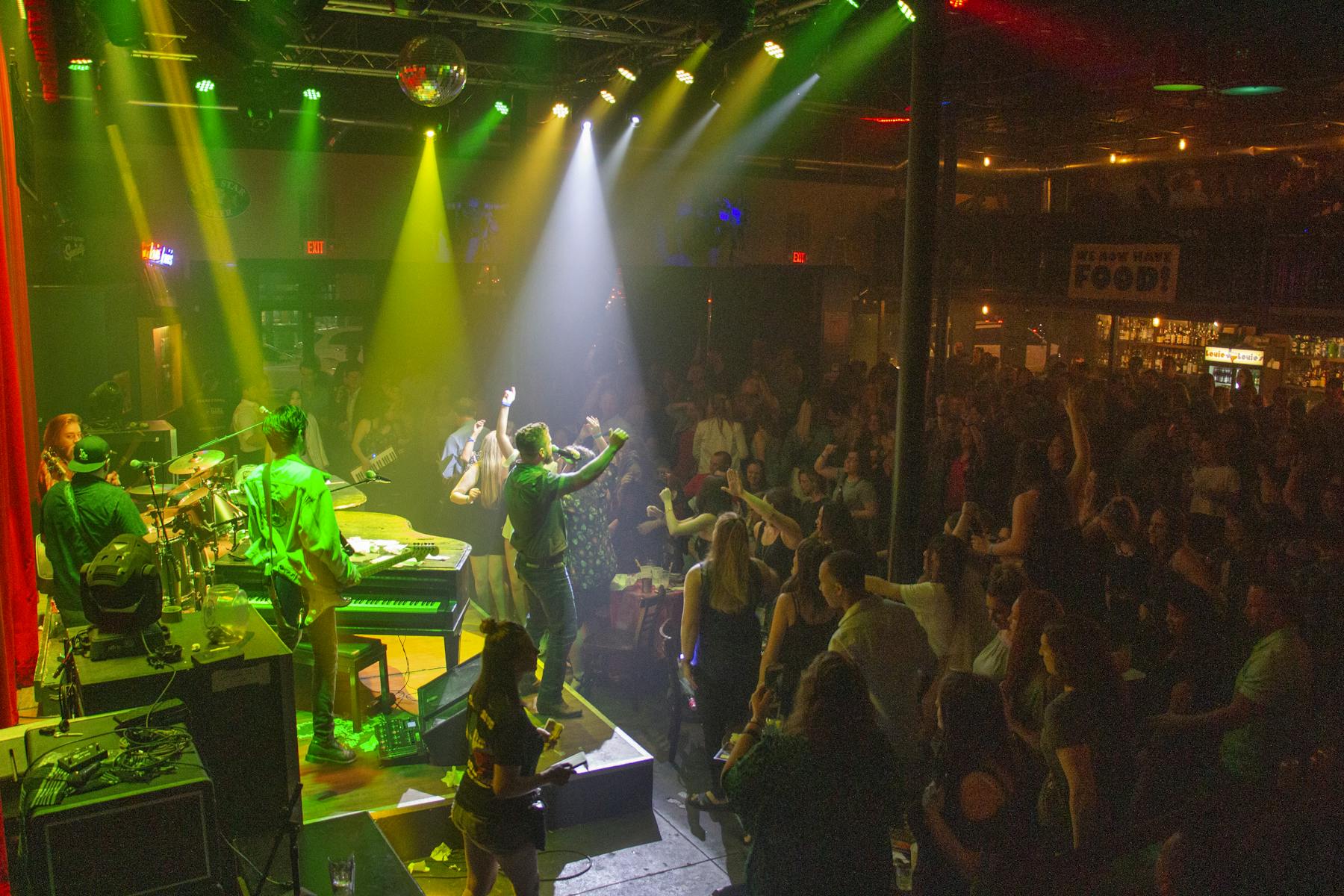 a group of people on a stage