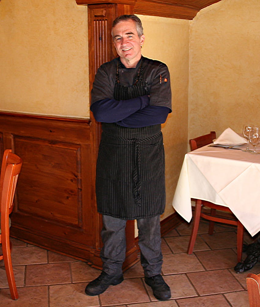 a chef in the restaurant