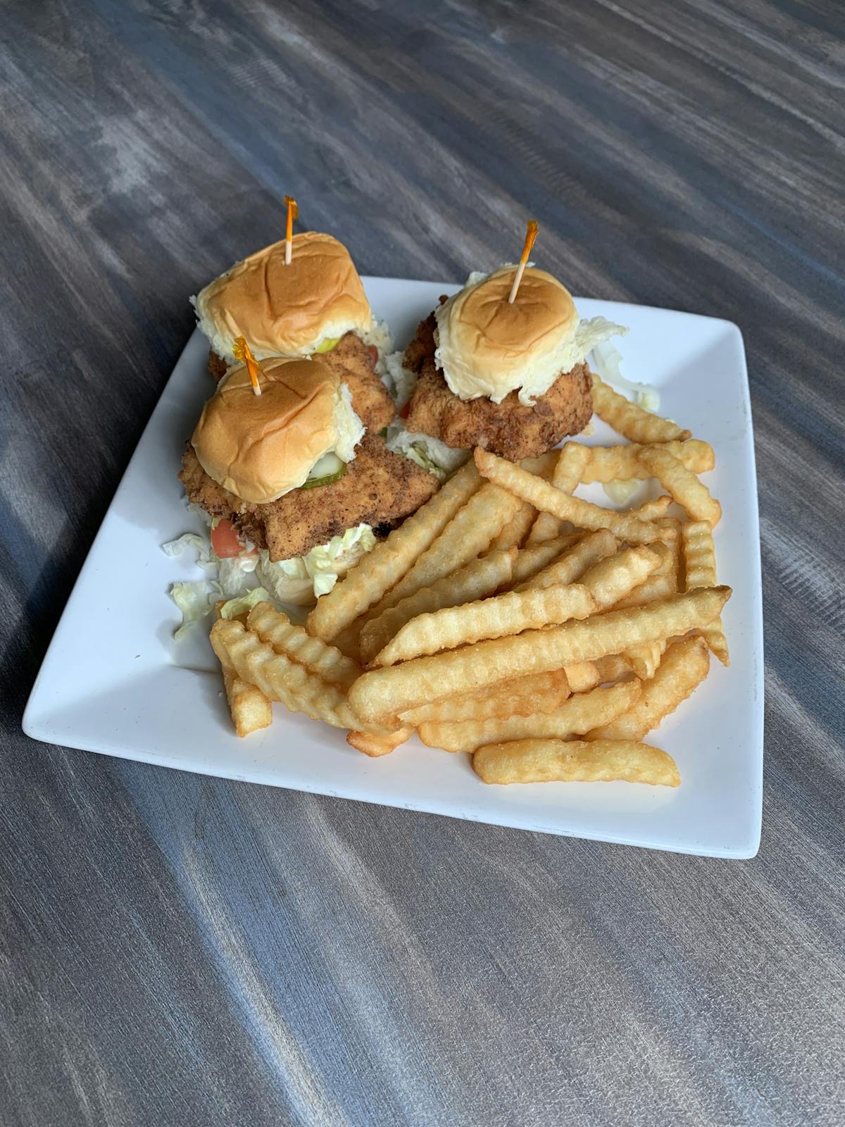a sandwich with fries