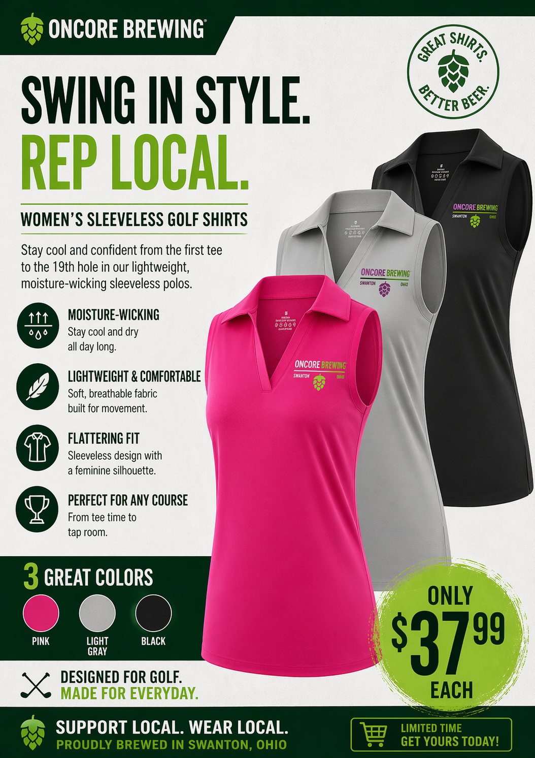 a poster of a golf shirt