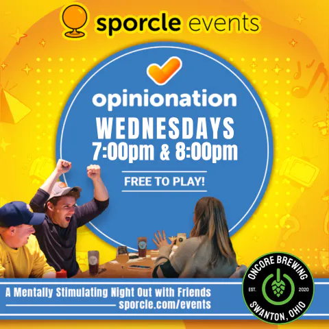 a man holding a sign