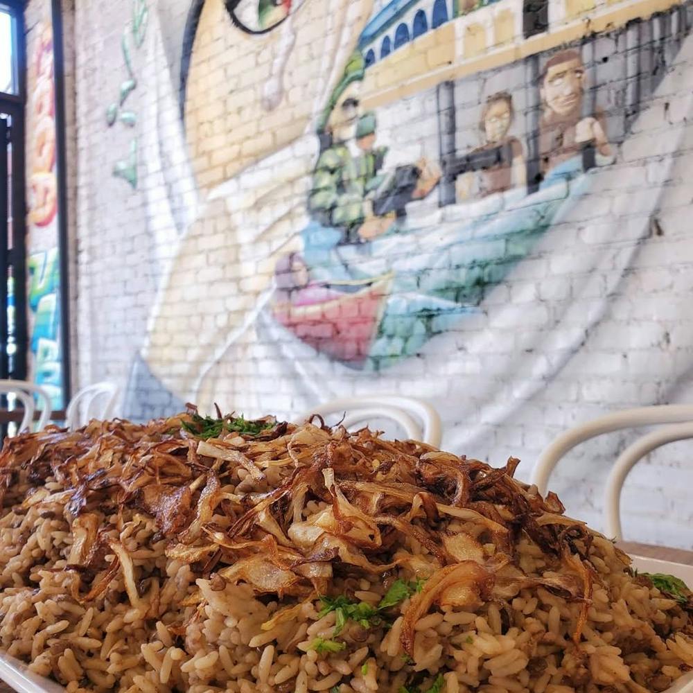 a close up of a plate of food