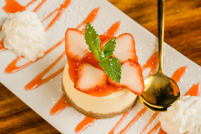 a piece of food on a plate