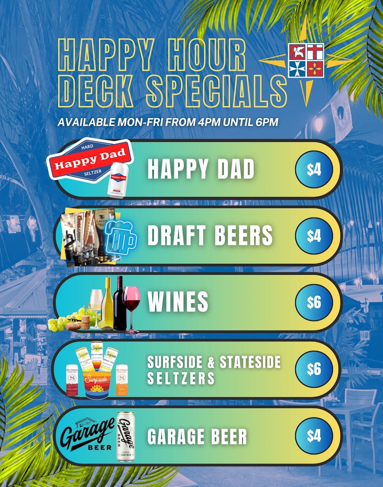 Happy Hour Deck Specials