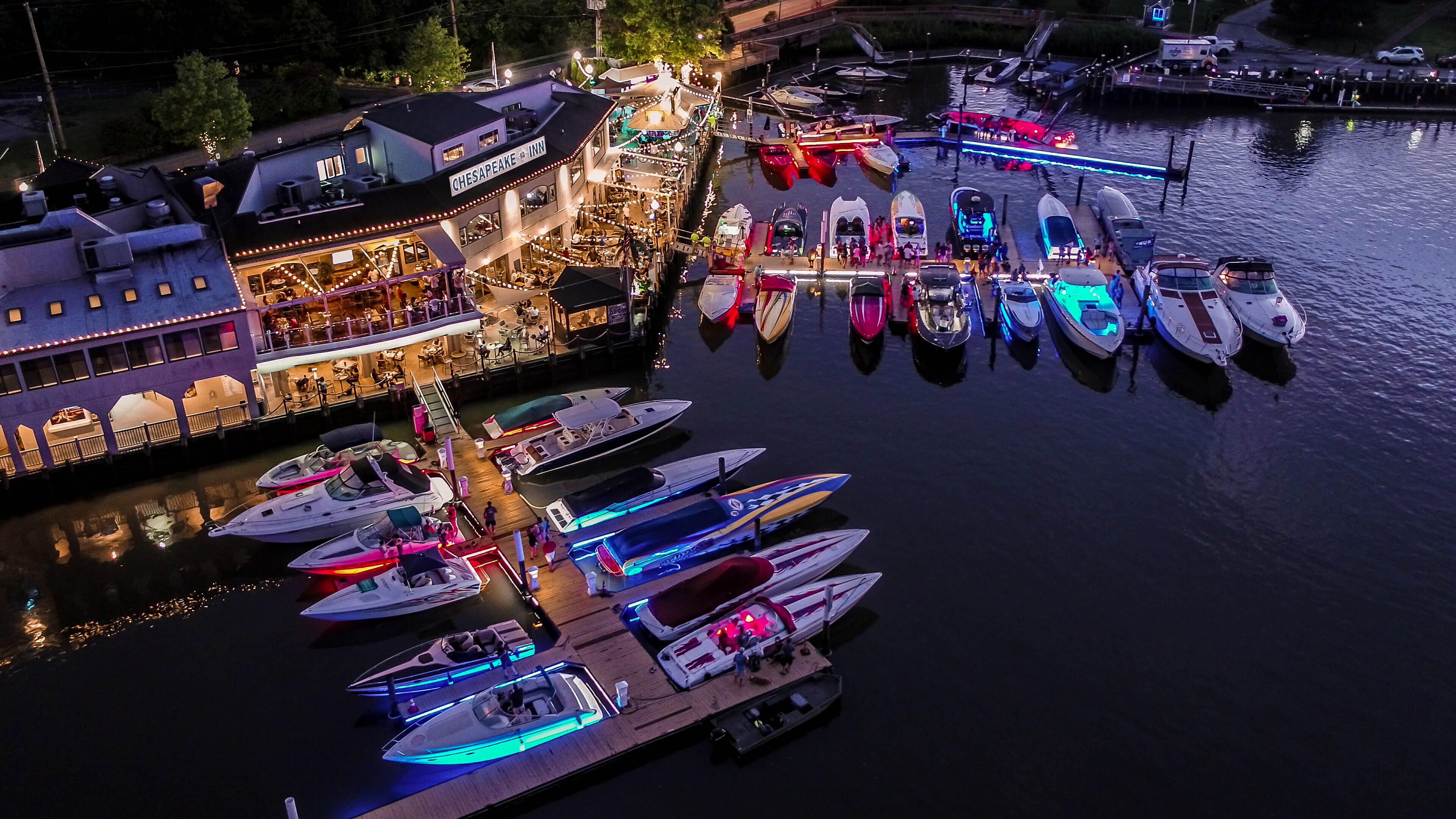 a group of people on a boat in the water