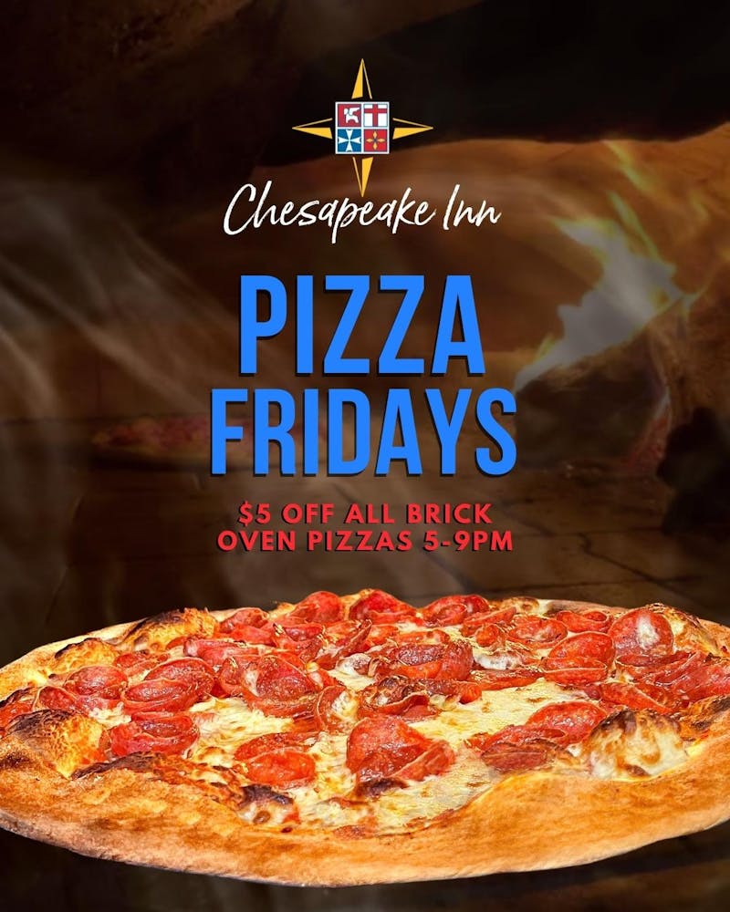 Every Friday on the Deck 5-9pm - $5 Off All Brick Oven Pizzas