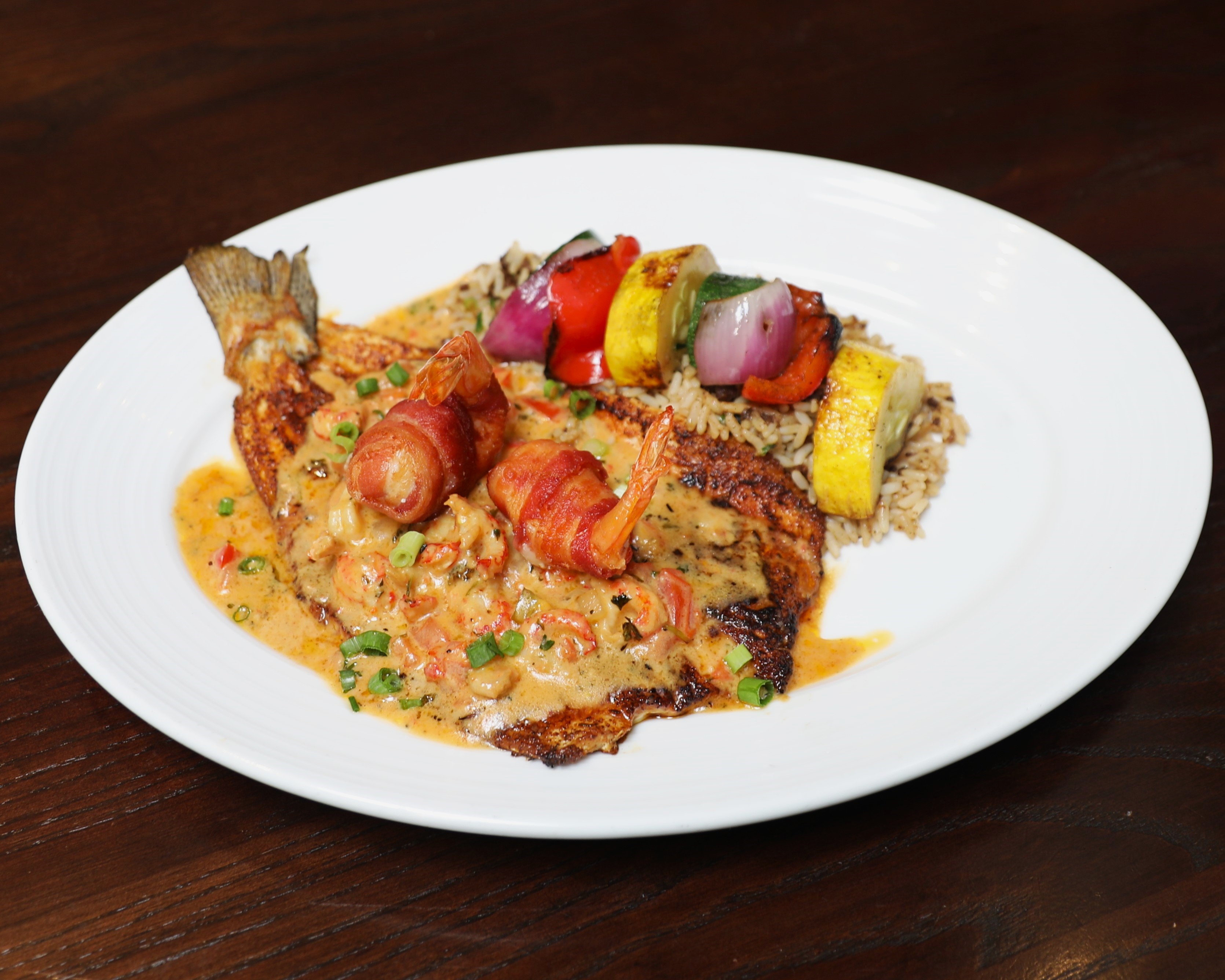 a plate of food on a table