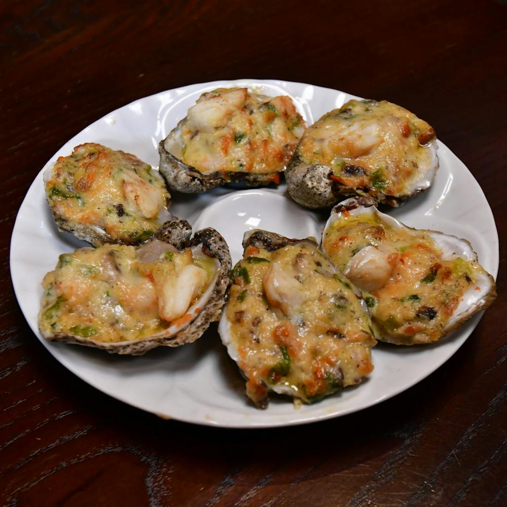 a plate of food on a table