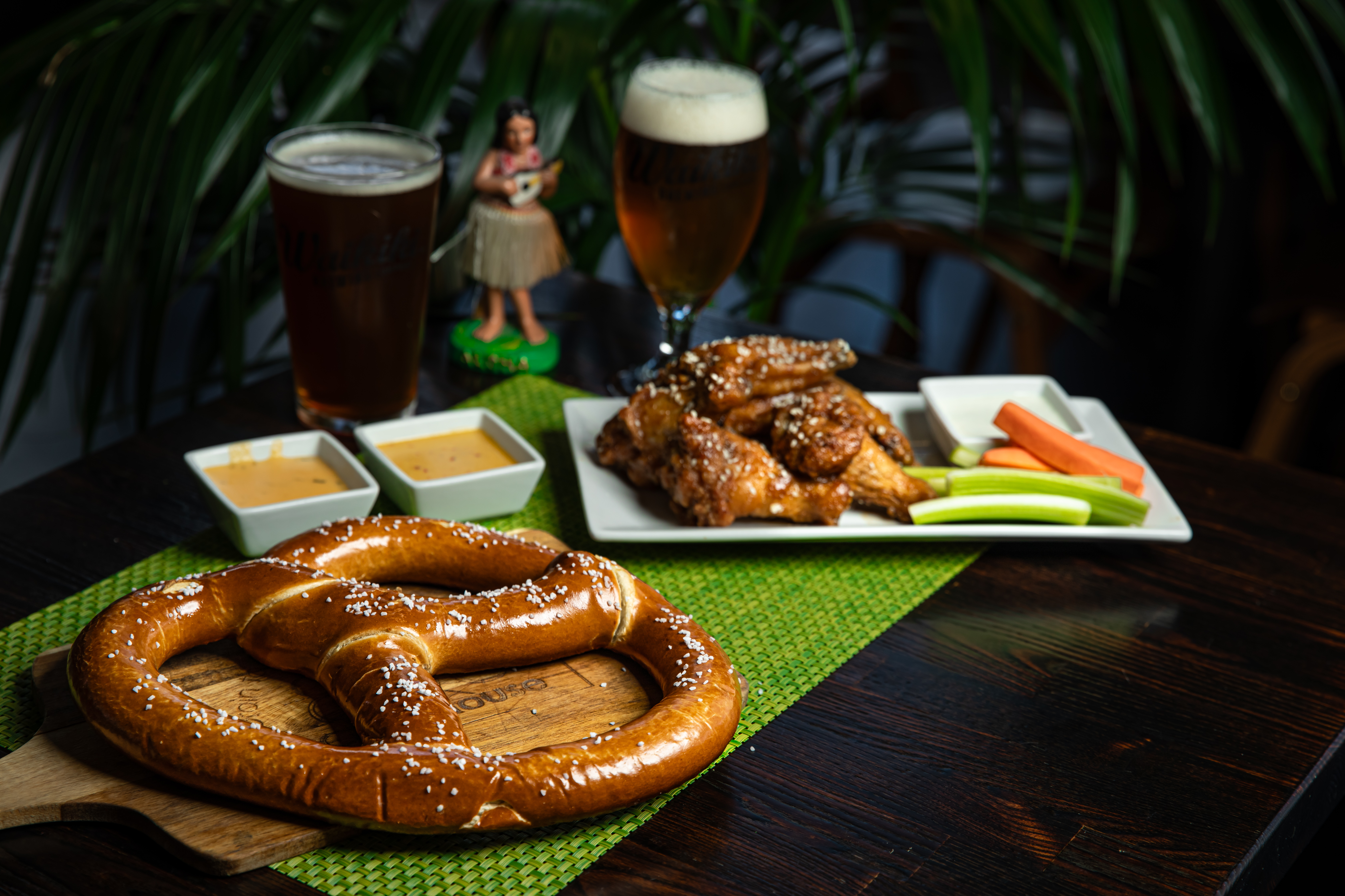 a plate of food on a table