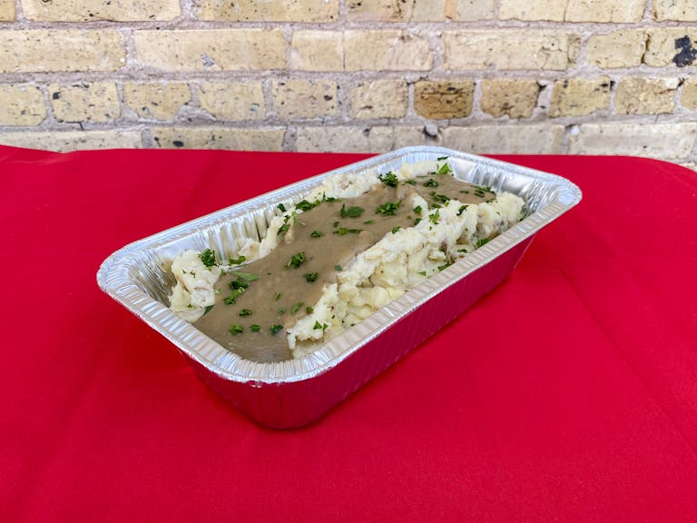 Mashed Potatoes with Chicken Gravy