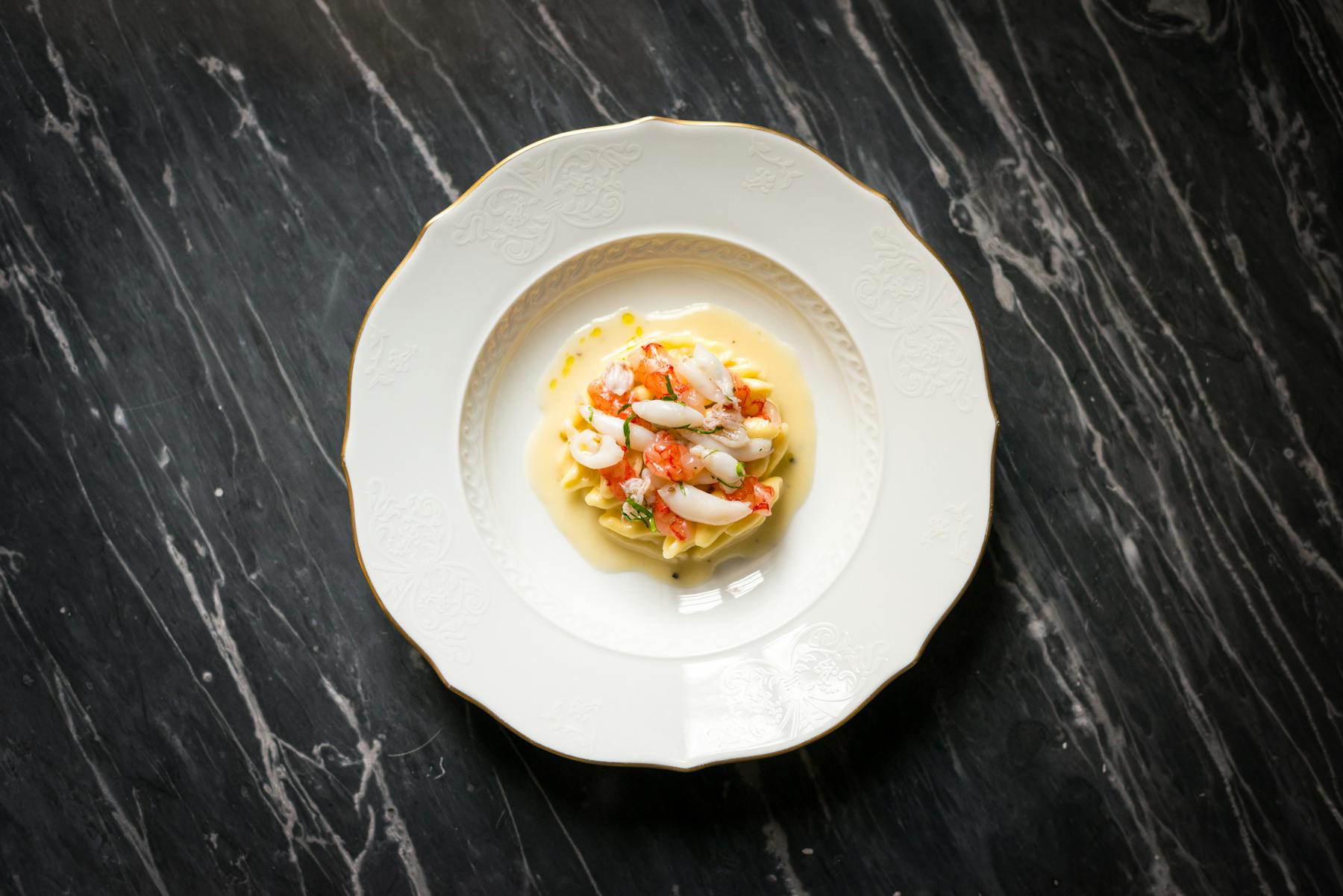 an egg on a plate