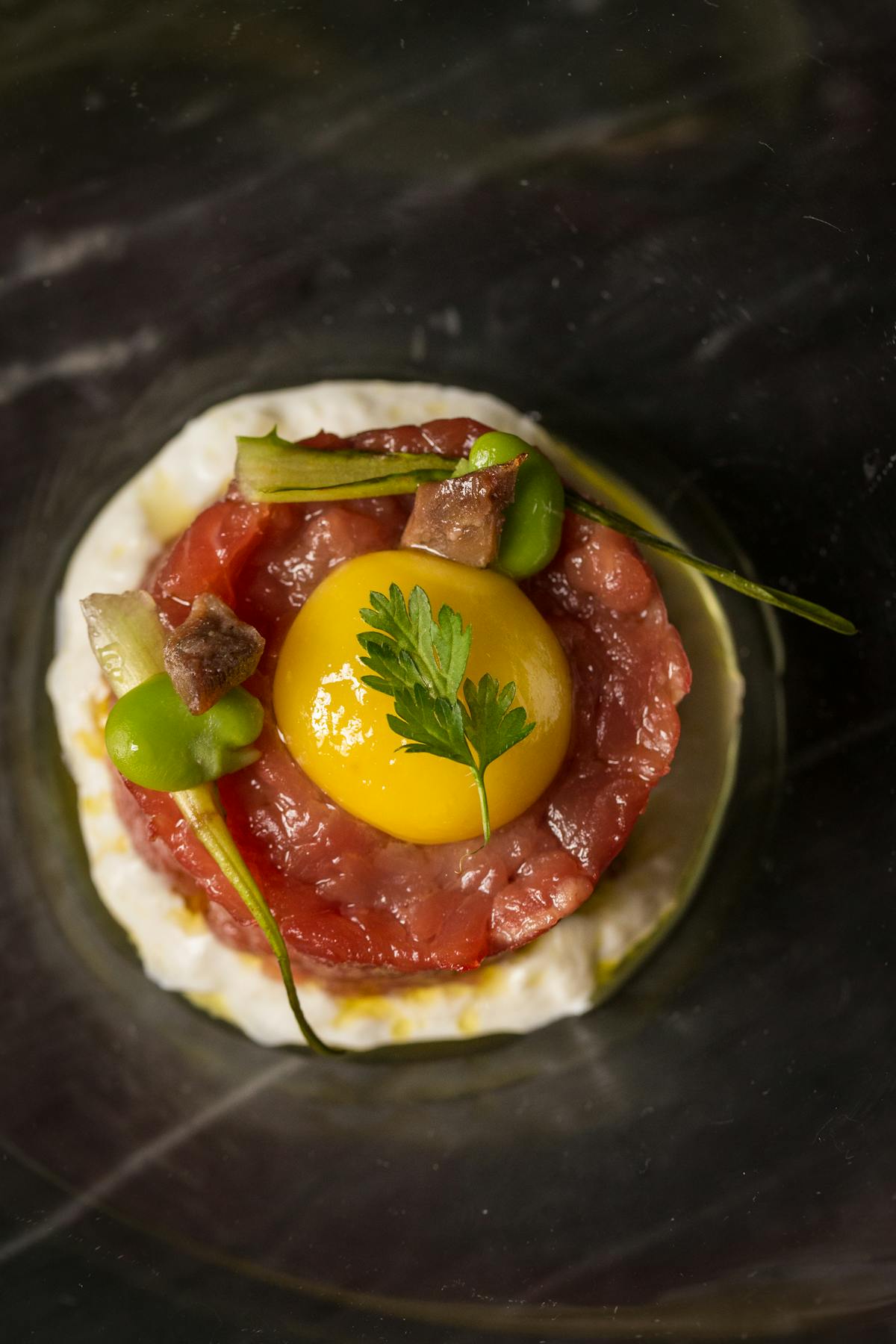 a close up of food