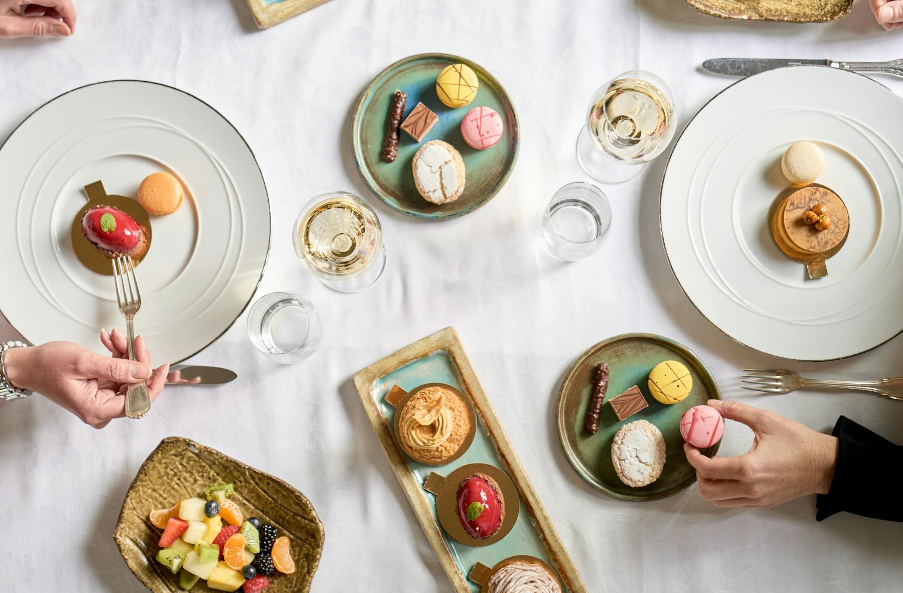a plate of food on a table