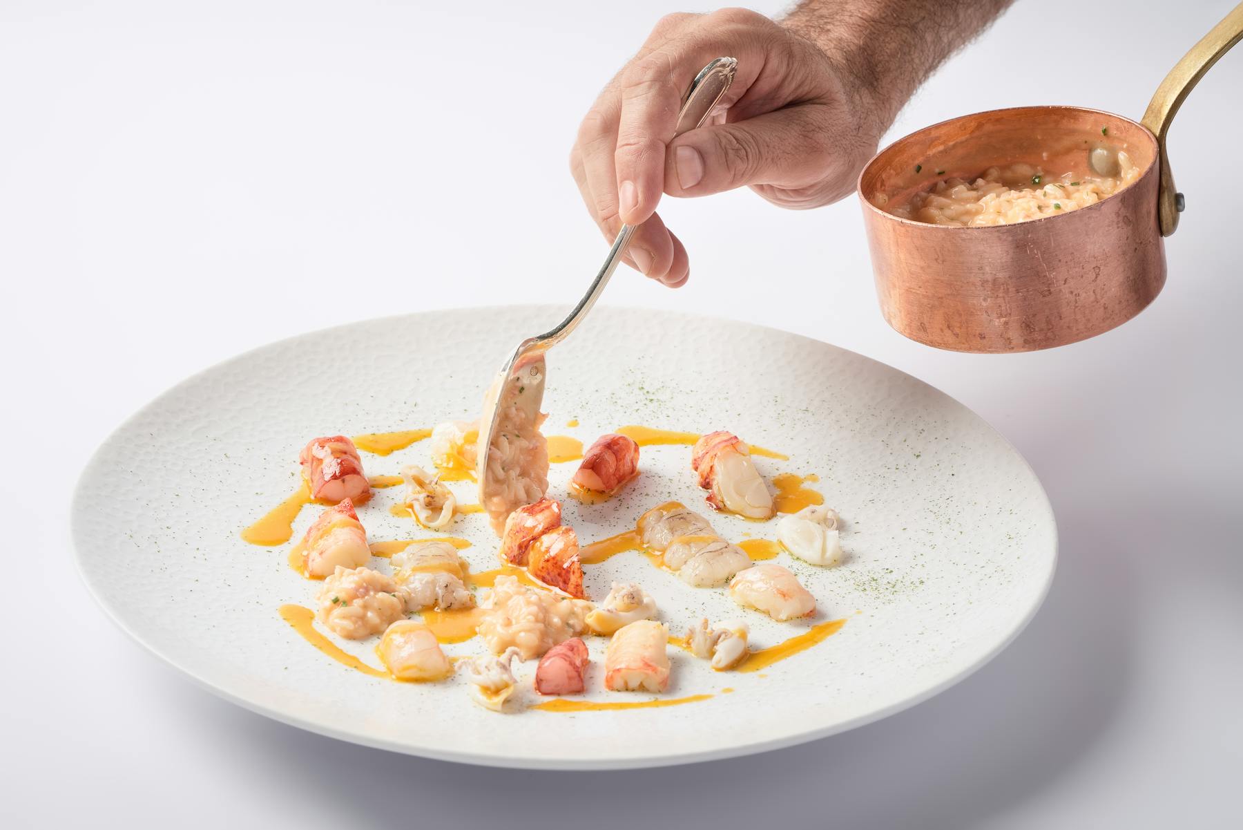 a bowl of food on a plate