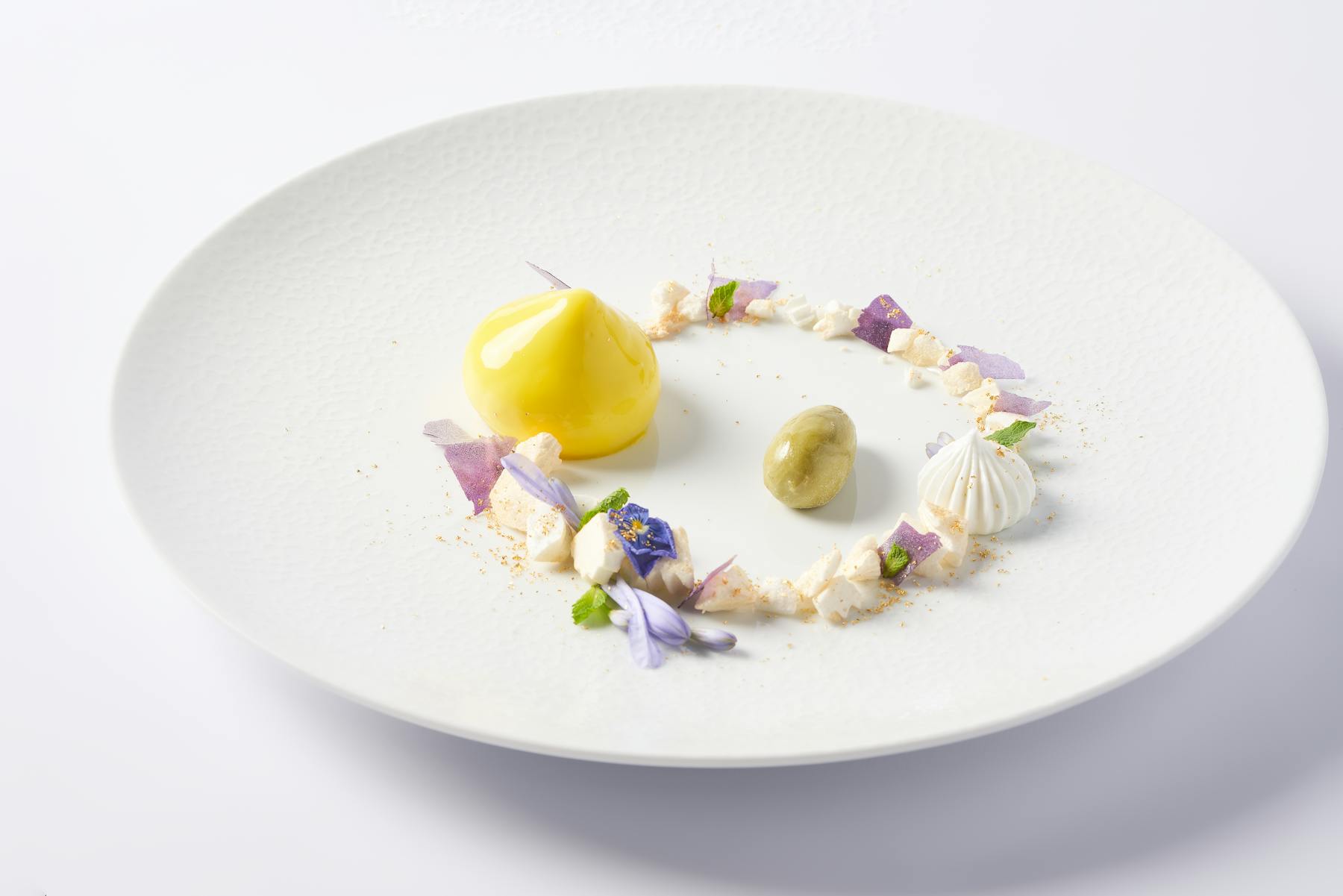 food on a white plate