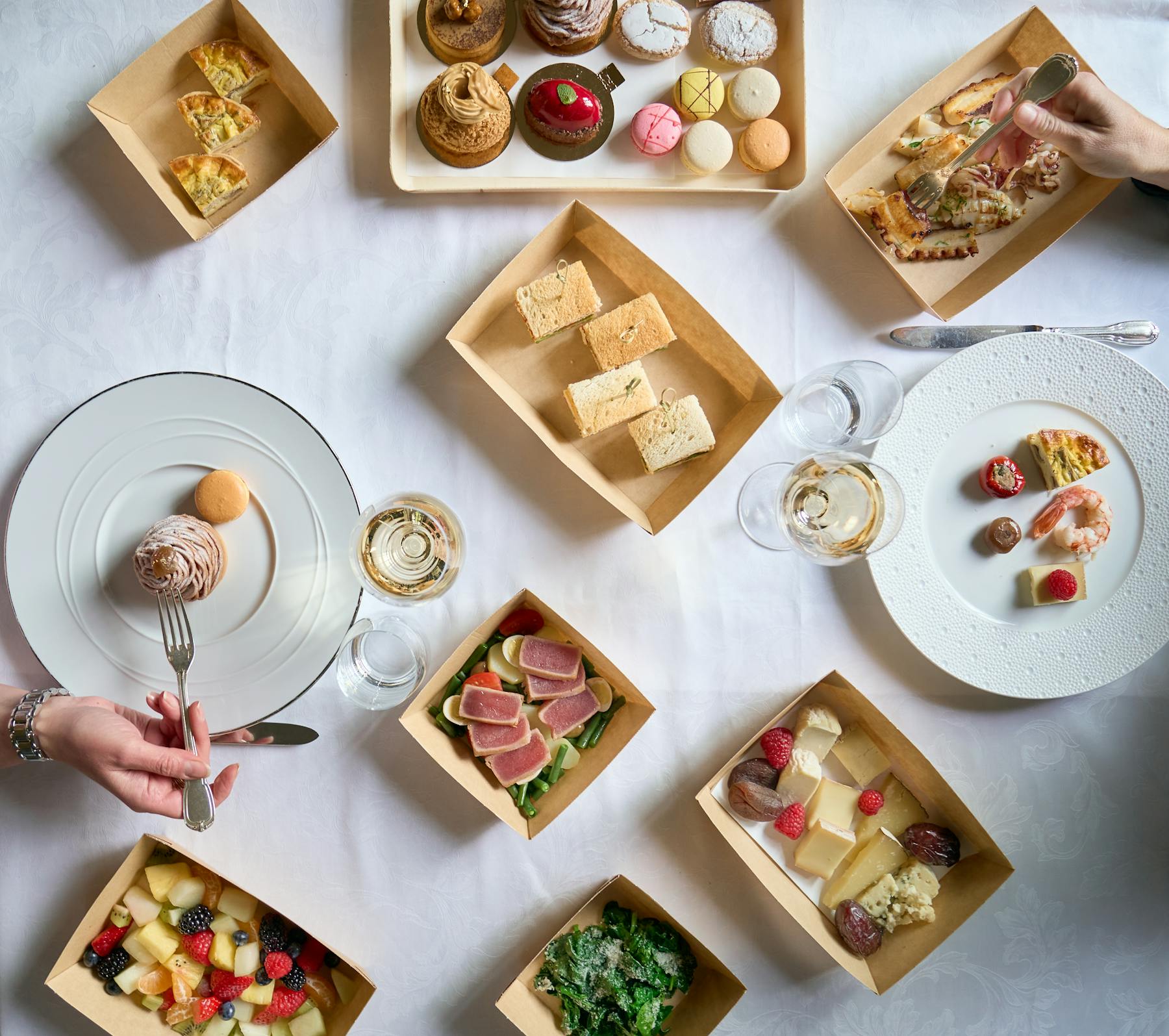 a bunch of items that are on a plate