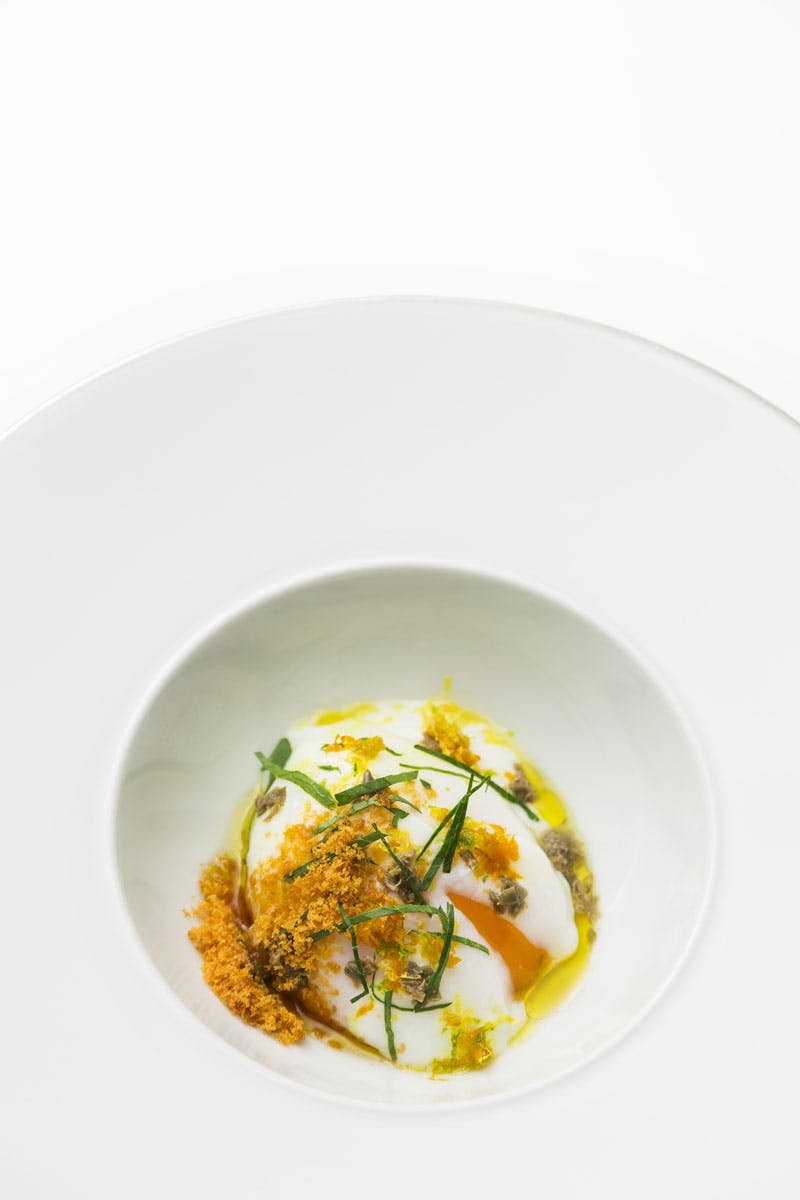 a bowl of food on a plate