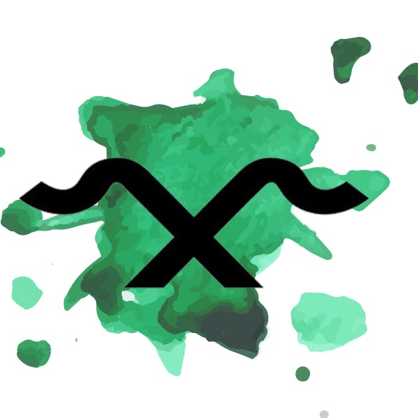 a close up of a logo