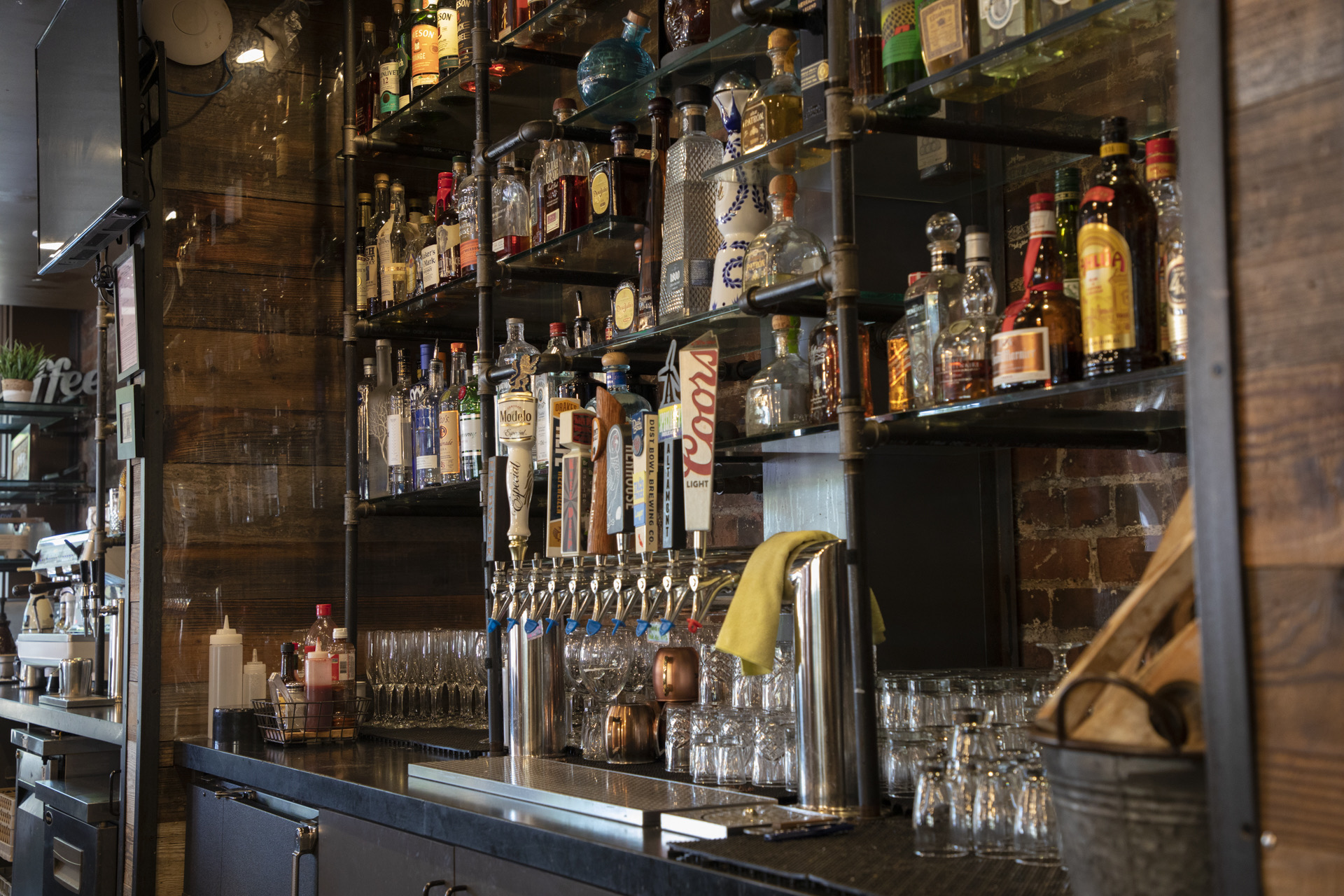 a bar area