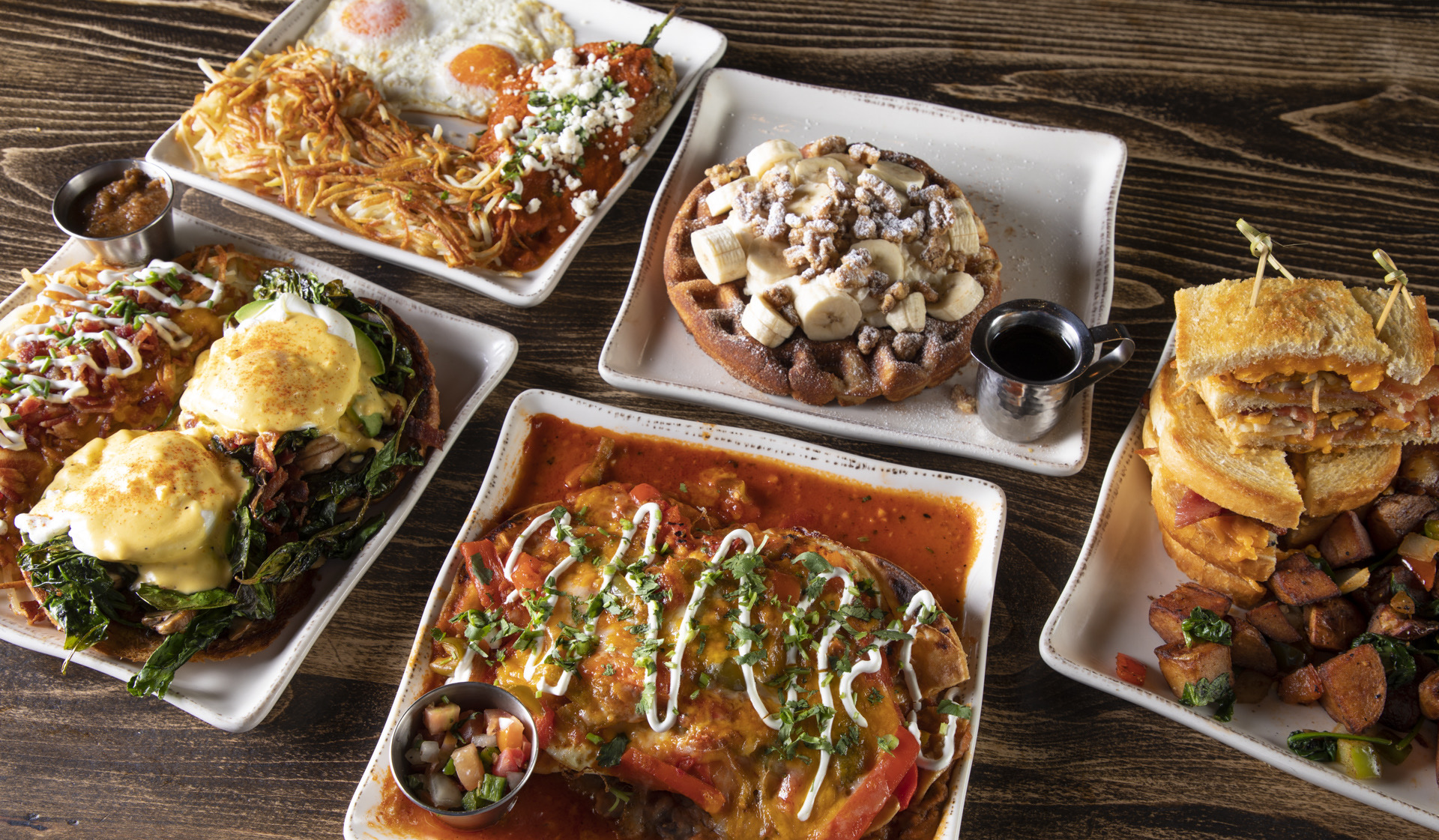 food on plates