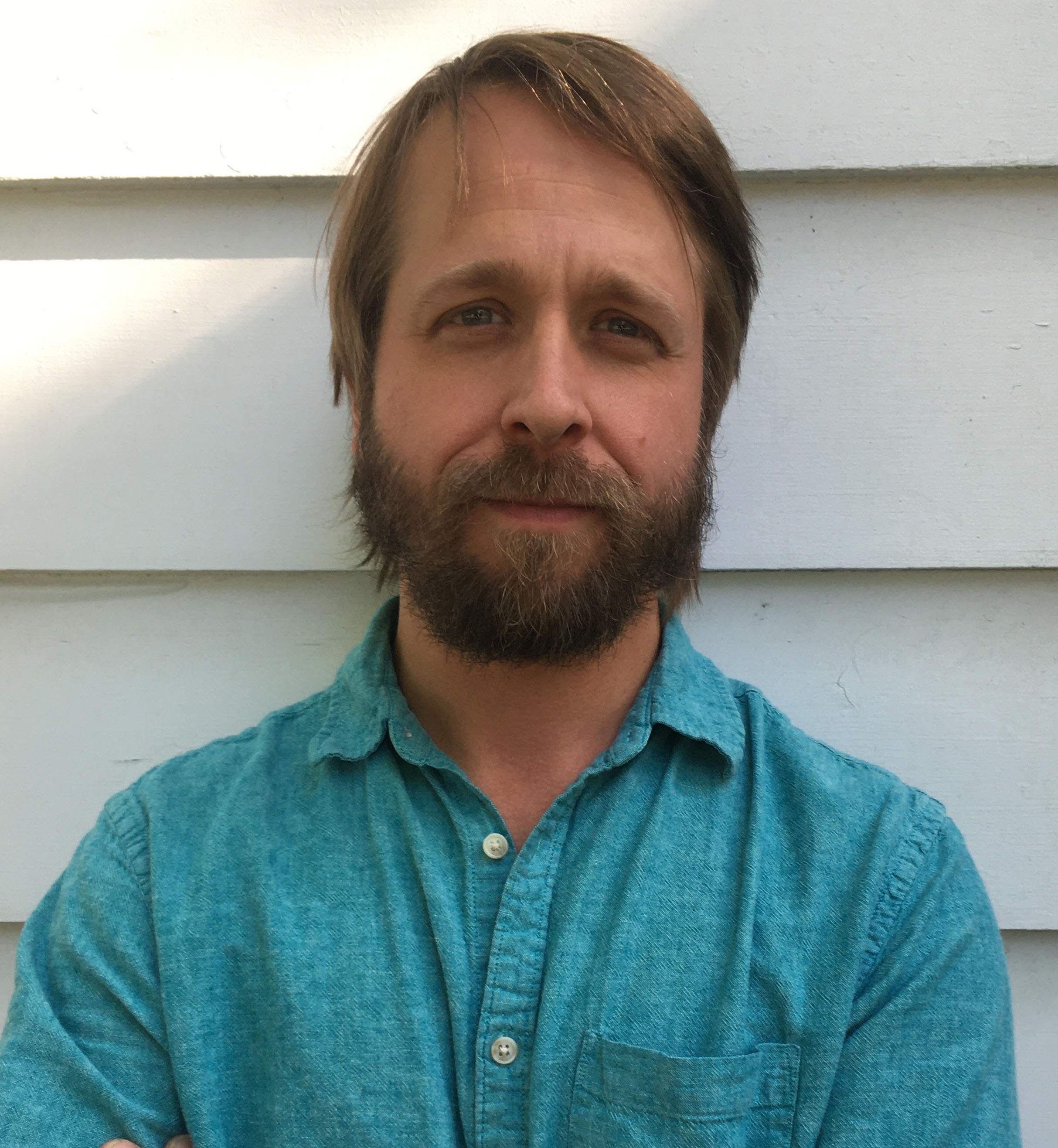 a man looking at the camera