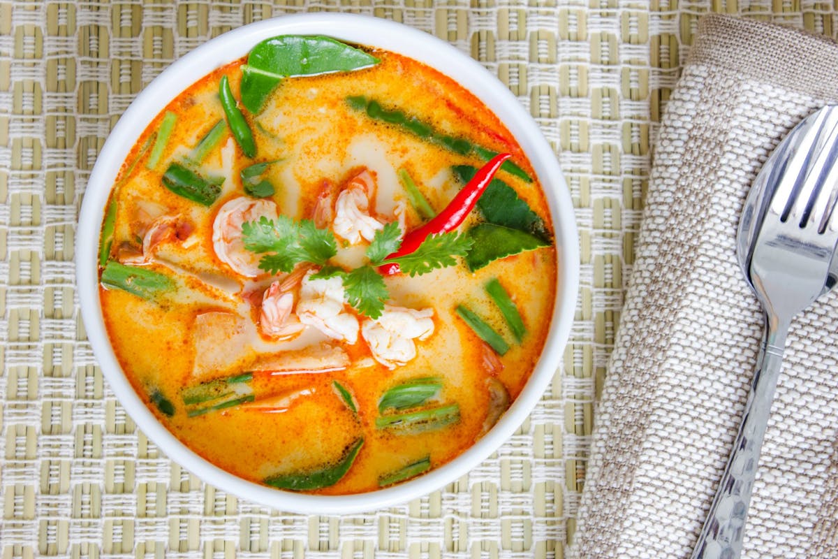 a close up of food