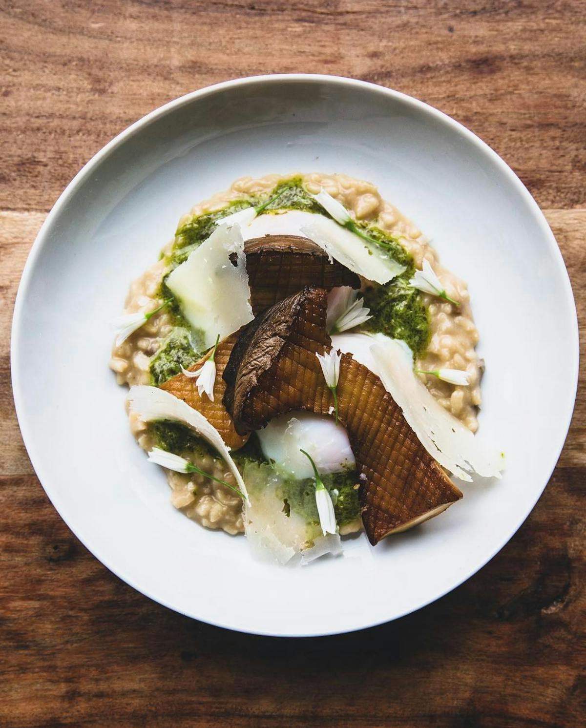 a plate of food on a table