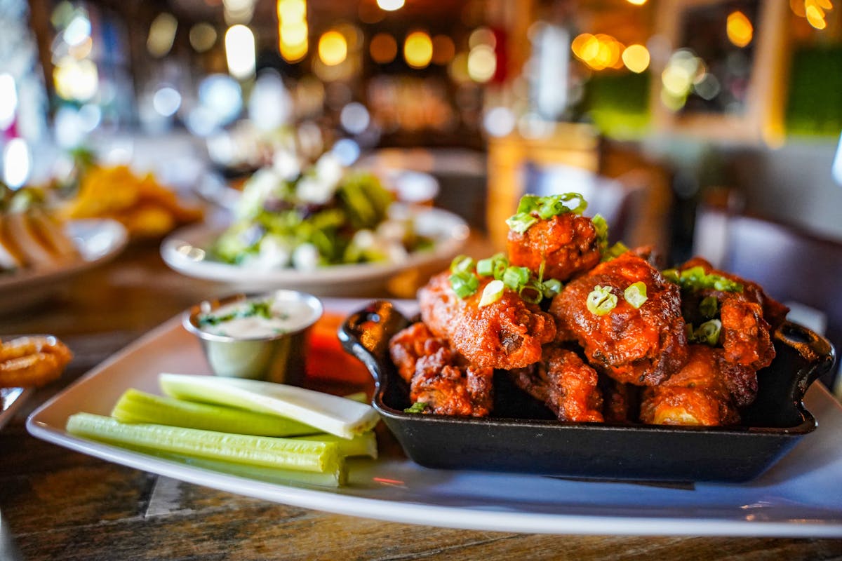 a plate of food on a table
