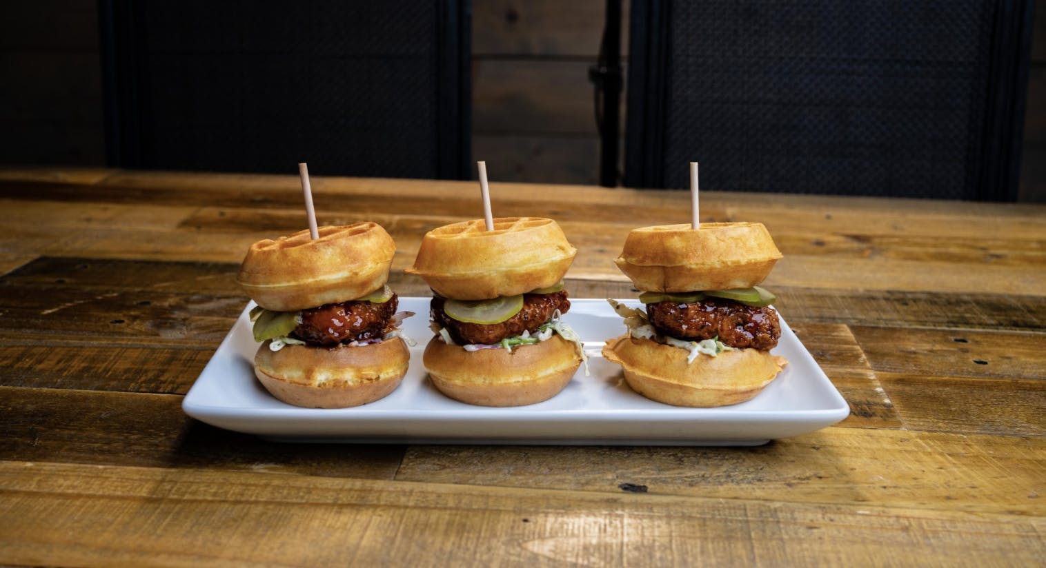 chicken waffle sliders