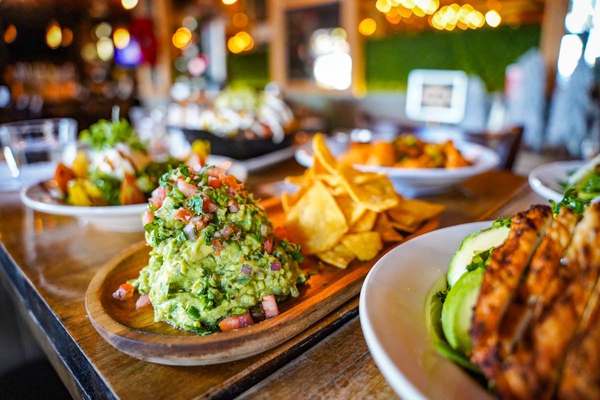 a plate of food with broccoli