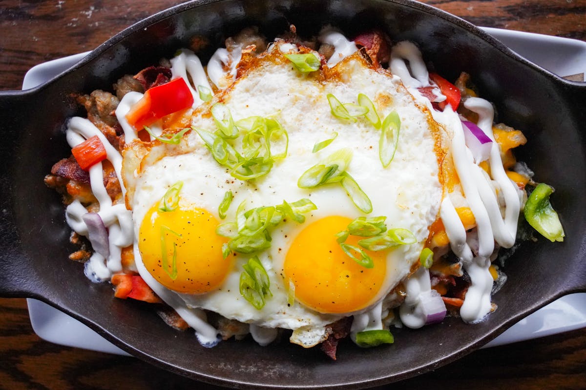 a plate of food on a table
