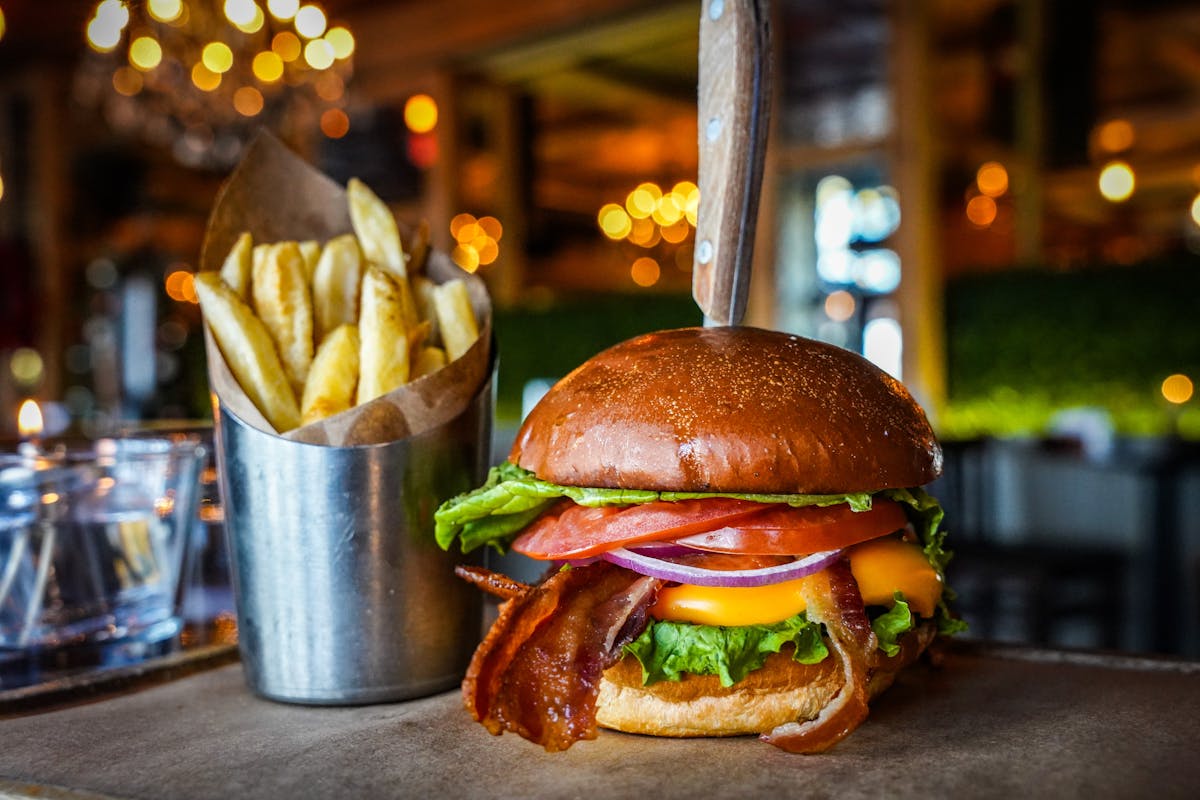 a sandwich sitting on top of a table