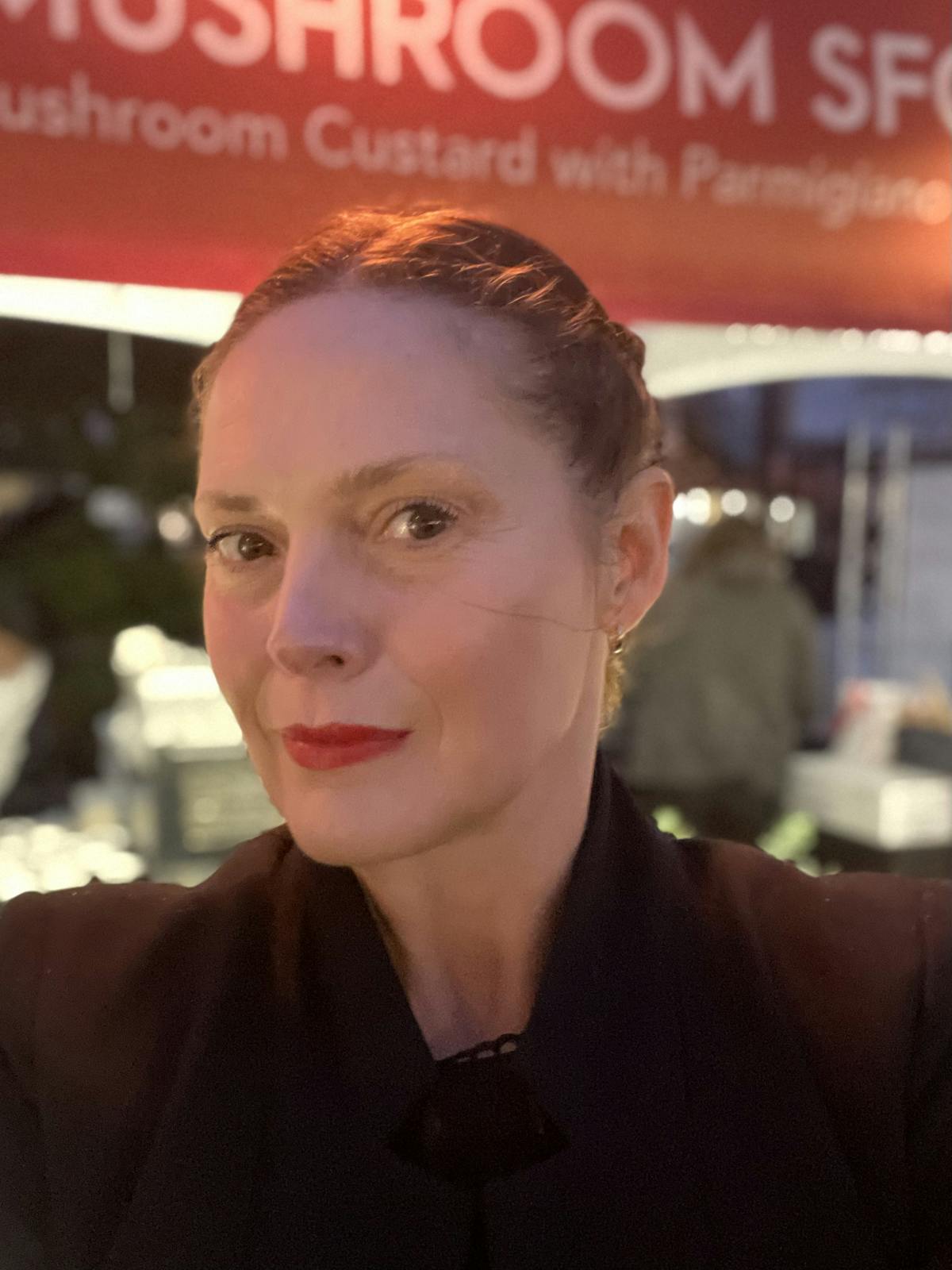 a person looking at the camera