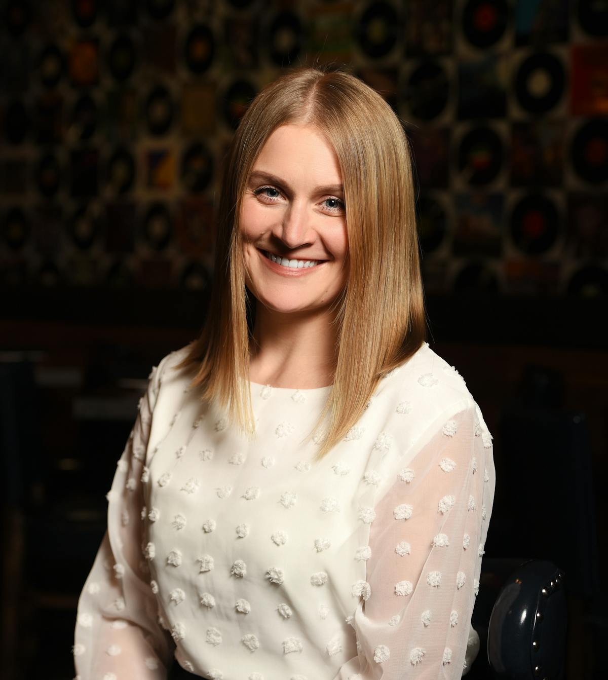 a person smiling for the camera