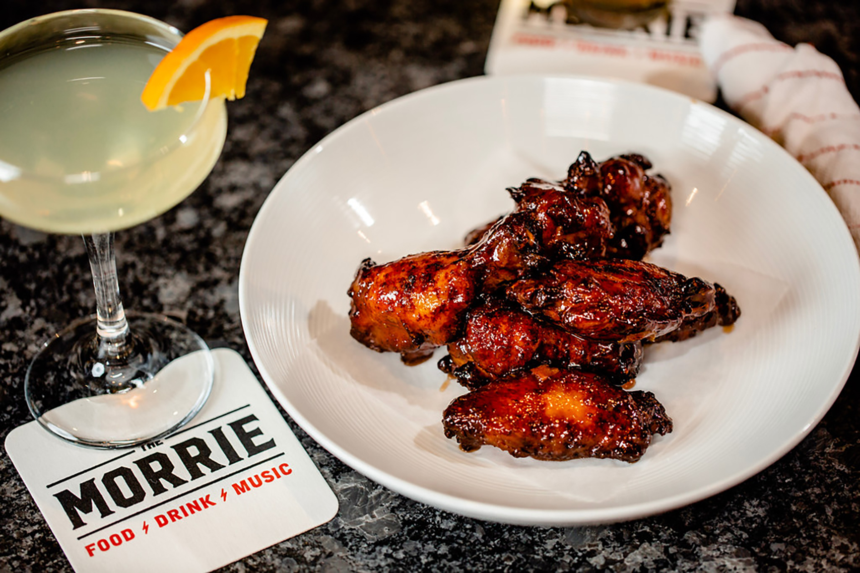 a plate of food on a table