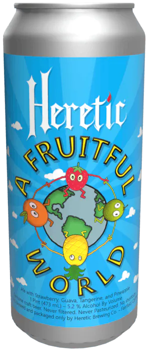 a bottle with a blue can