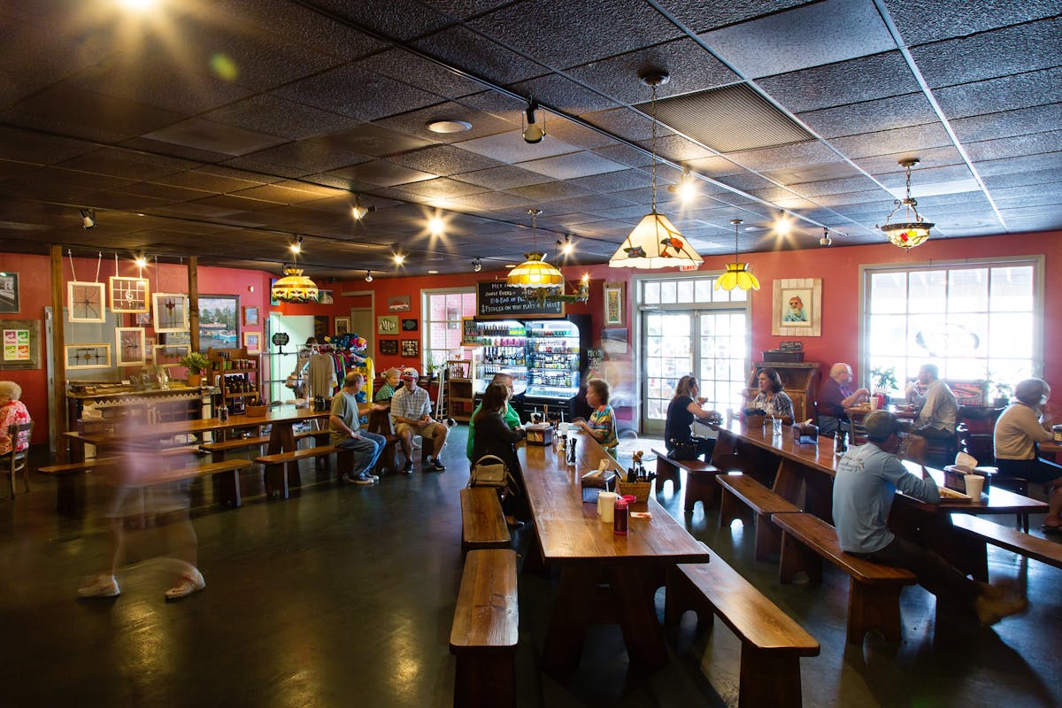 a photo inside the market