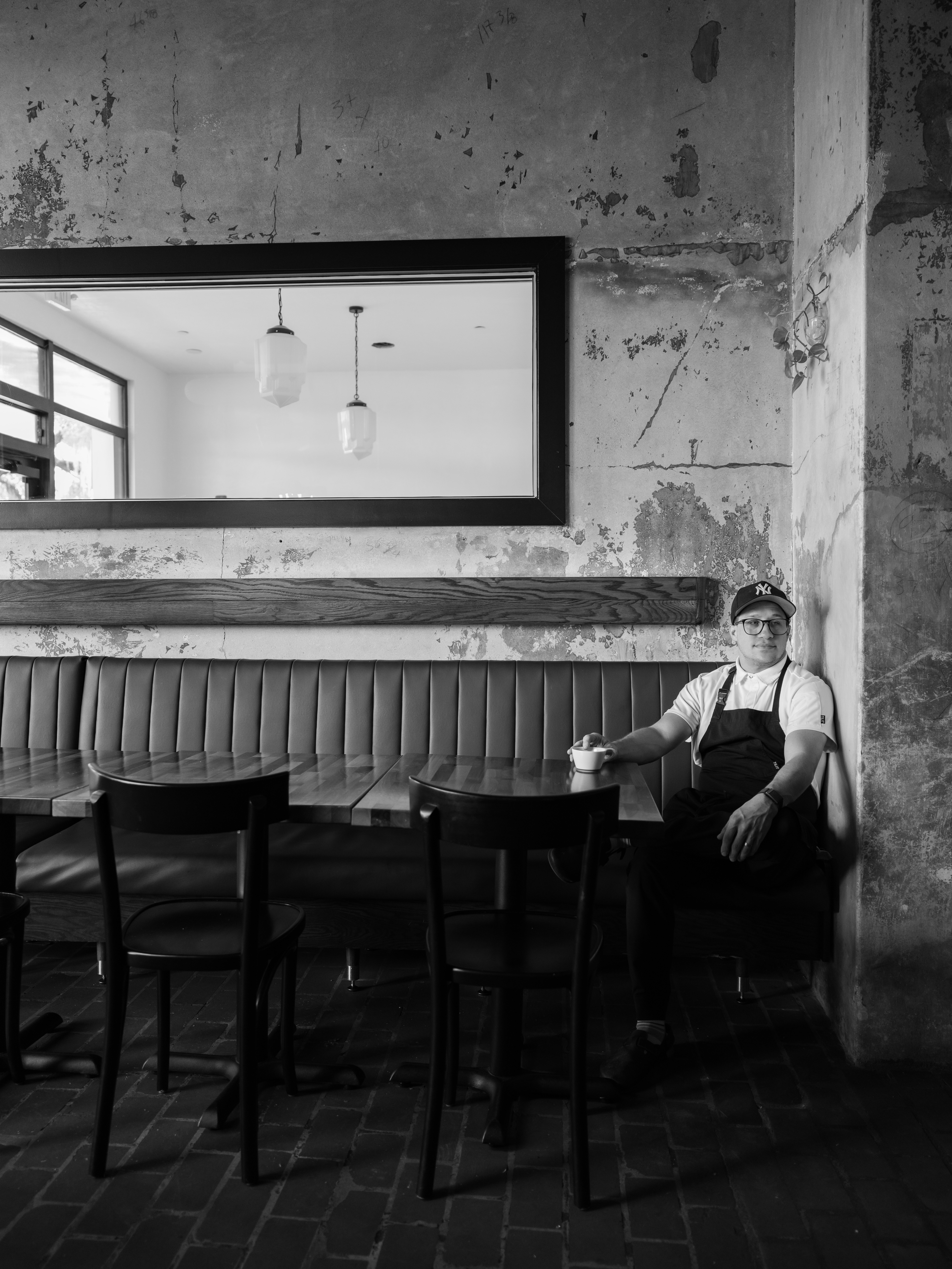 a man sitting at a table