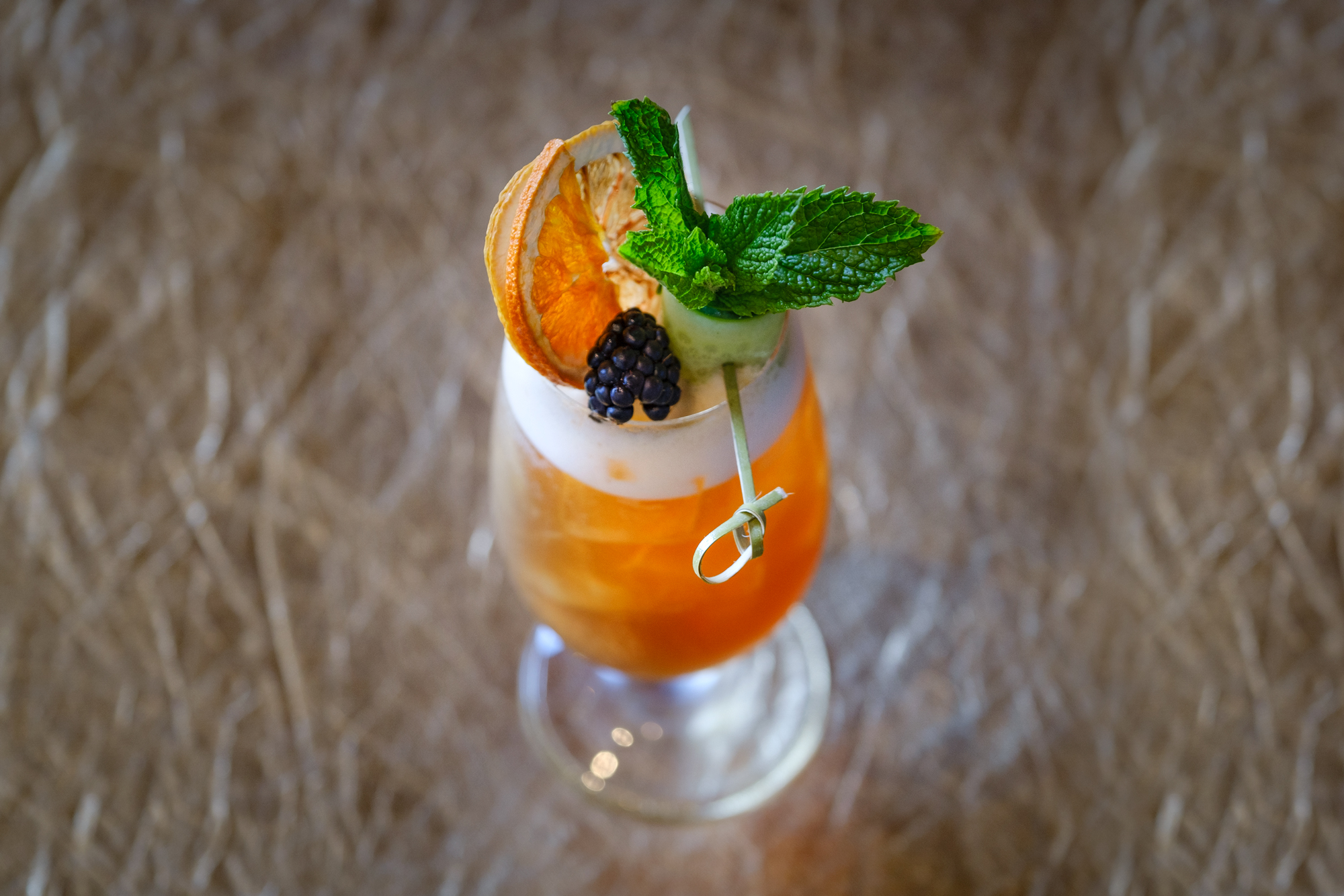a glass of orange juice