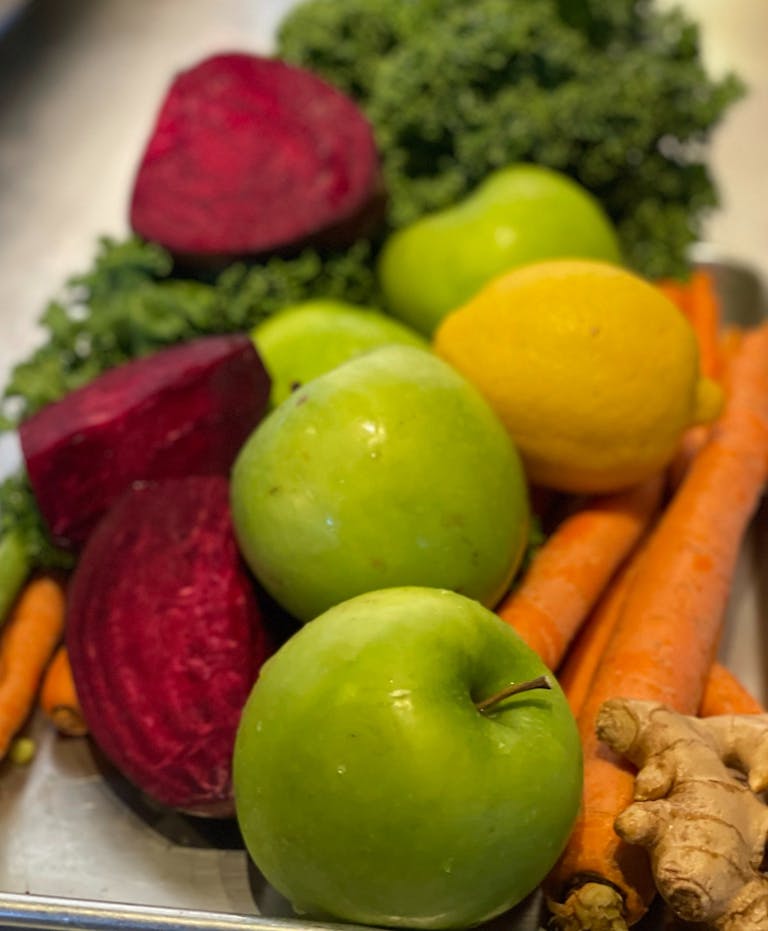 a bowl of fruit and vegetables