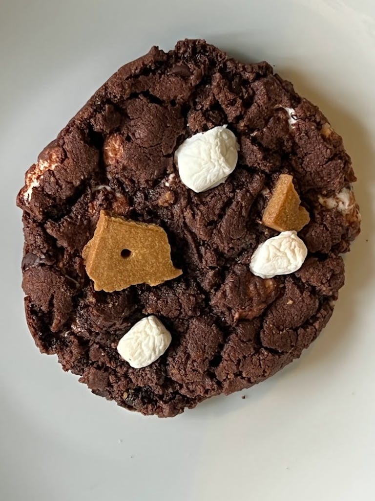 a piece of chocolate cake on a plate