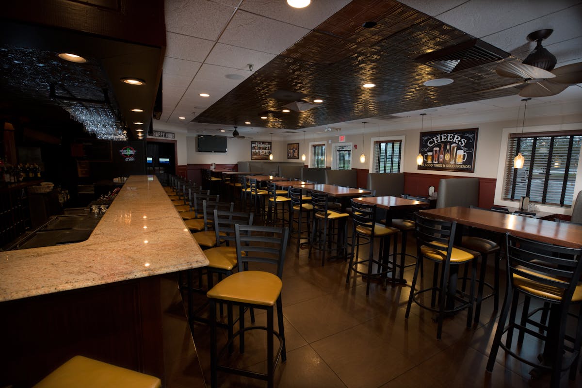 close up image of the bar area