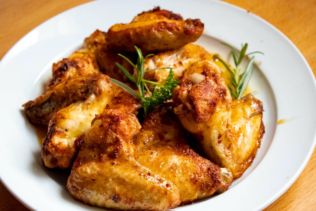 a plate of food on a table