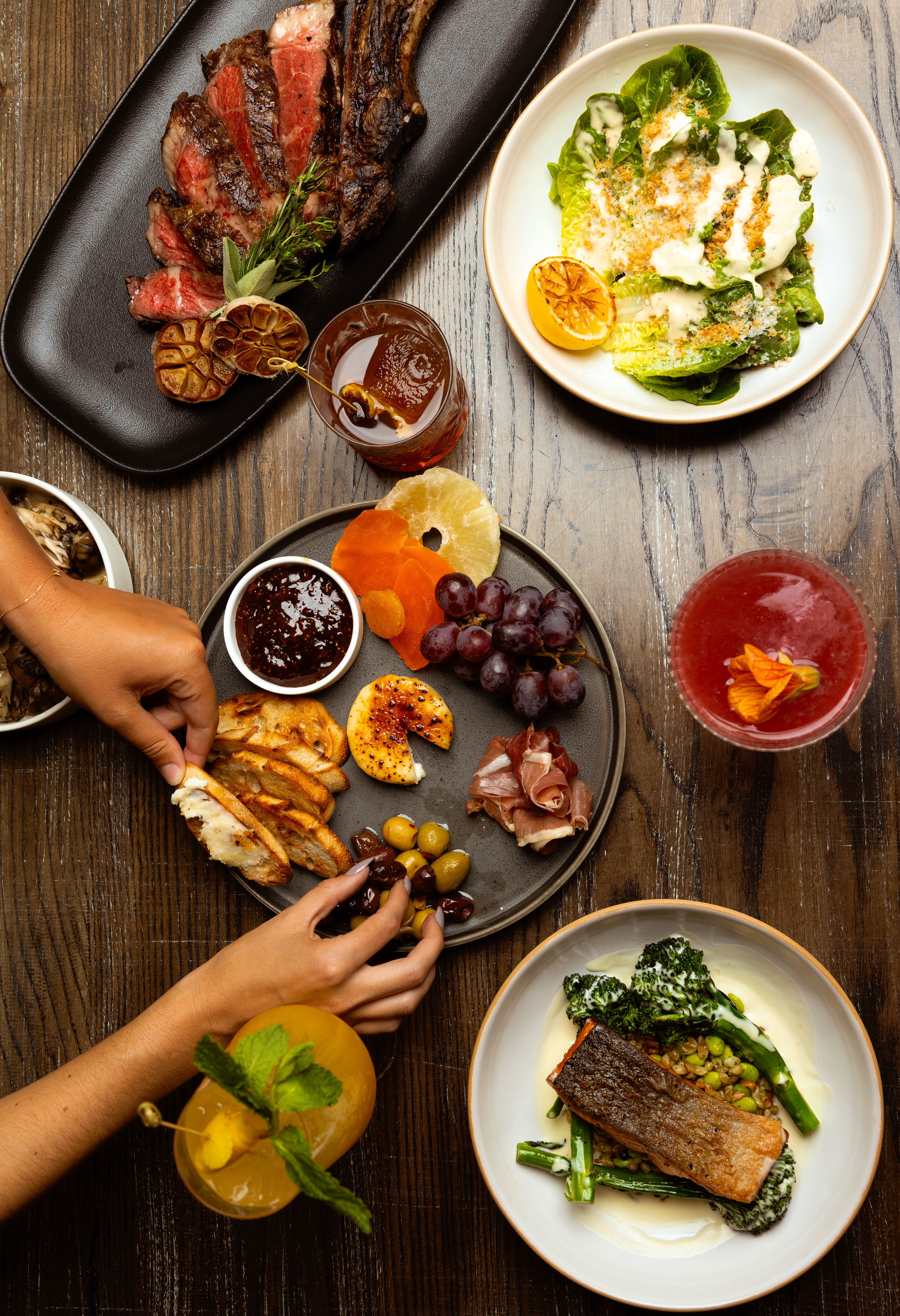 a bunch of food on a plate